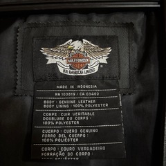3162 ハーレーダビッドソン HARLEY DAVIDSON レザーベストの画像