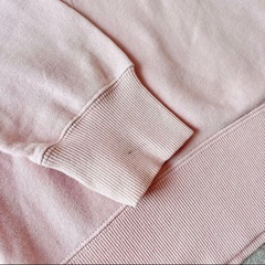 Lee スウェットパーカー ピンク フード デニムポケットの画像