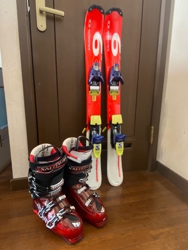 Salomon ショートスキーとブーツ25.5〜26.0cmのセット Salomon 割引 ショートスキーとブーツ25.5〜26.0cmのセット