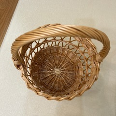 編みカゴの画像