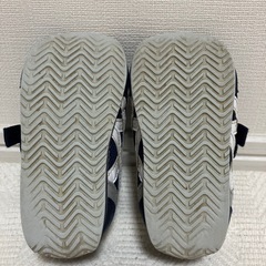 ASICS アシックス　ベビー スニーカー ネイビー　13.5cmの画像