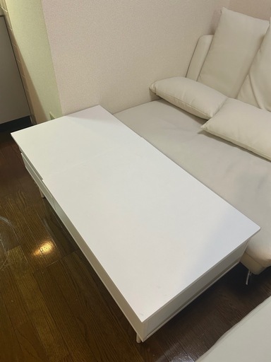 LOWYA  リフトアップテーブル収納付き
