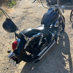 ホンダ　シャドウ400 チョッパーカスタム　制作途中　車検ありの画像