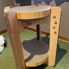 猫壱爪研ぎ バリバリボウルタワー【ほぼ未使用】の画像