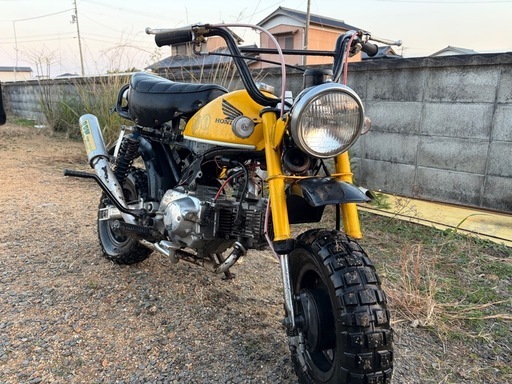 ホンダモンキーAB27 12V 国産エンジン国産フレーム社外パーツ多数