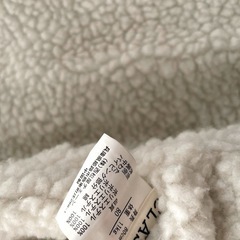 ボア　キルティングダウン　ジャケット　80　ブルー　西松屋の画像