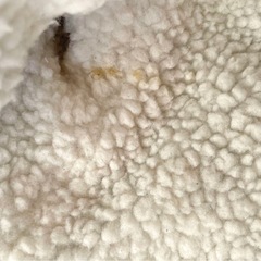 ボア　キルティングダウン　ジャケット　80　ブルー　西松屋の画像