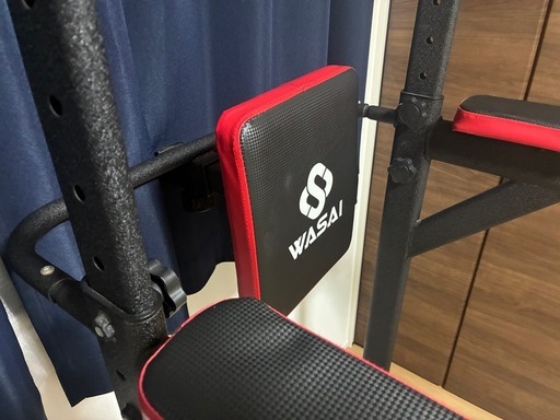 中古　WASAI（ワサイ） ぶら下がり健康器 懸垂マシン 懸垂バー 【最大高さ220CM/耐荷重150kg】