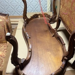 テーブル　机　ローテーブル　家具　木製家具　骨董品　座卓の画像