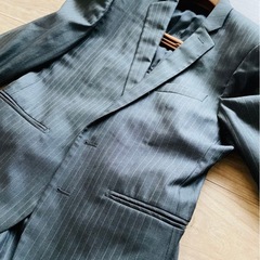 新社会人　ダークグレー　スーツセットアップ■細身スリム■の画像