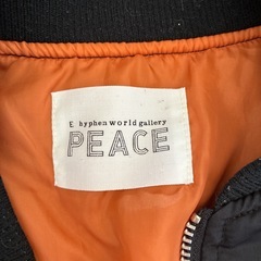 PEACE MA-1ジャケット ブラックの画像