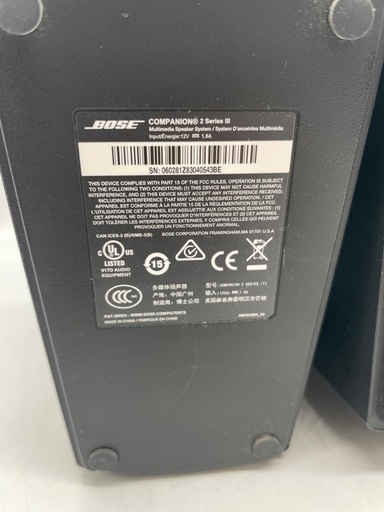 【トレファク足立扇店】ｱﾝﾌﾟ内蔵ｽﾋﾟｰｶｰ BOSE COMPANION2 seriesⅢ ACｱﾀﾞﾌﾟﾀｰ付