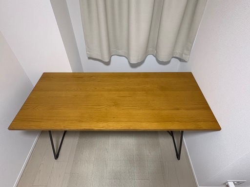 無印良品】木製折りたたみテーブル オーク材突板 幅160cm