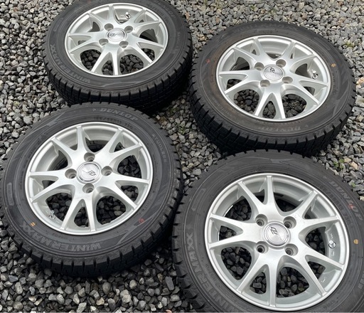 新品並み　13インチ　スタッドレス　アルミホイール　155/65R13
