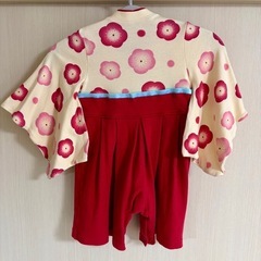 袴ロンパース　80サイズ　一才お誕生日　初節句　お食い初めの画像