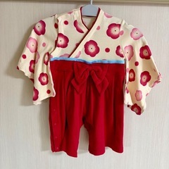 袴ロンパース　80サイズ　一才お誕生日　初節句　お食い初め