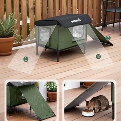 【ヒーター付き】防水・防風　外猫ハウスの画像