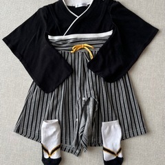 袴ロンパース 80＋くつ下