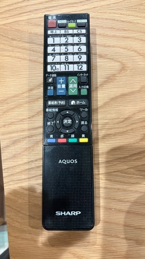 【お引き取り者決定】SHARP AQUOS 液晶テレビ（LC-40J9）リモコン付き・動作確認済み