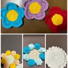 手編みコースター