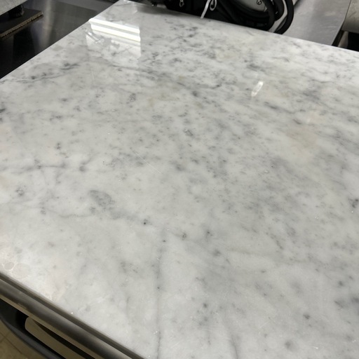 7080 イタリア産ビアンコカララ 天然大理石 業務用 厨房のし台・作業台 900×600