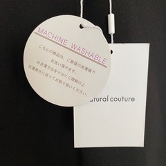 新品タグ付き　natural couture 黒　パンツ　レディースの画像