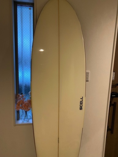 【西成区】SCELL サーフボード ファンボード 6’8”｜使用1回 美品｜付属品多数