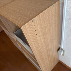 連結できるNカラボ レギュラー 3段(ライトブラウン)  バスケット ／ Nインボックス レギュラー3ハーフ2の画像