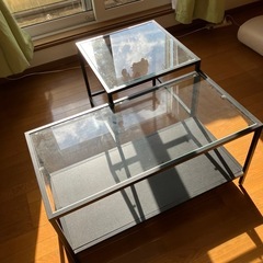 ガラステーブル　セットの画像