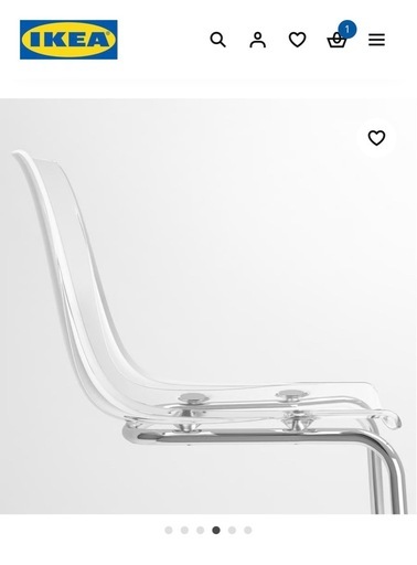 IKEA トービアス チェア, 透明2点バラ売りok