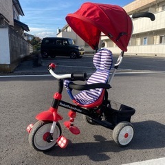 三輪車　押し棒つき　tokotoko trike 1.5歳〜4歳ごろまでの画像