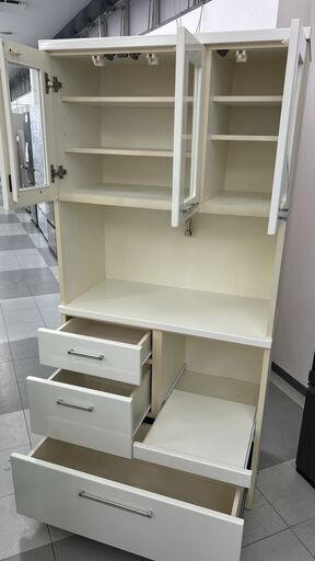 ★リユースのサカイ千葉中央店★  レンジボード  H126×D52×W121 クリーニング済み TC6559 ☆リユースのサカイ千葉中央店☆ レンジボード H126×D52×W121