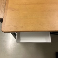 無印良品 木製テーブル 120×55cm ラバーウッド材／ナチュラル