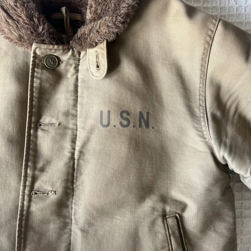 US NAVY N-1 デッキジャケット（カーキ）サイズ32