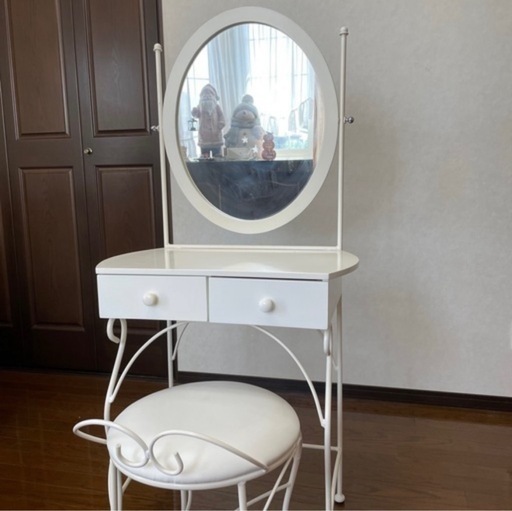 【美品】アンティークドレッサー（ビーカンパニー） ビーカンパニードレッサー (mimi) 防府のドレッサーの中古あげます