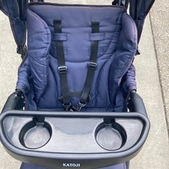 取引中　KATOJI（カトージ）の二人乗りベビーカー「二人でゴー」の画像
