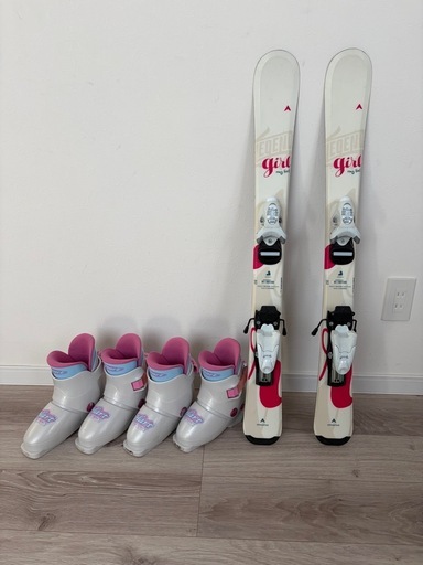 美品 スキー 3てん点セット 幼児用 (YO) 栄町のスキーの中古あげます