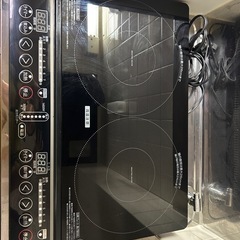 IH 2口コンロ　山善の画像