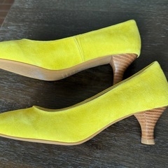 ヒールパンプス レモン  39の画像