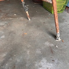 昭和ビンテージ　オレンジ脚立の画像