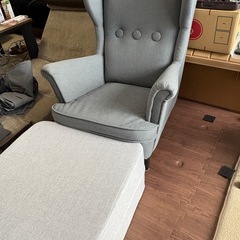 IKEAジュニアソファ+オットマンの画像