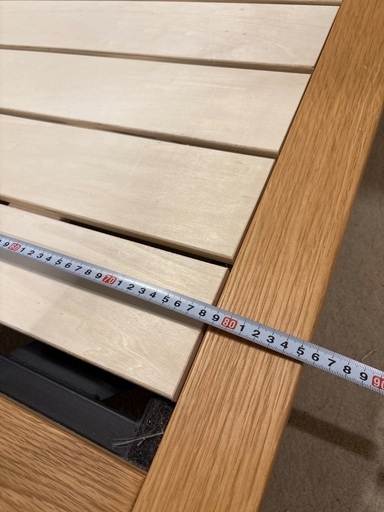 1/18引取り限定無印良品木製フレームベッドセミシングル (ひっこし