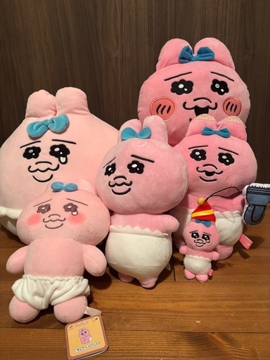 おぱんちゅうさぎ ！しまむらダイカットクッション他ぬいぐるみまとめ