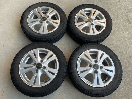 155/65R13 スタッドレスタイヤアルミ付き (of.justice) 宇部のタイヤ