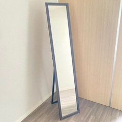 レザー調全身鏡　姿見　スタンドミラー　　の画像