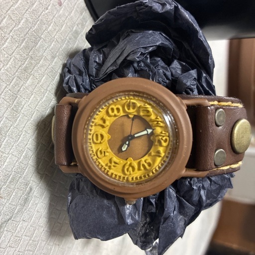 新品未使用✨️kurukitei ブラウンレザー アナログ時計