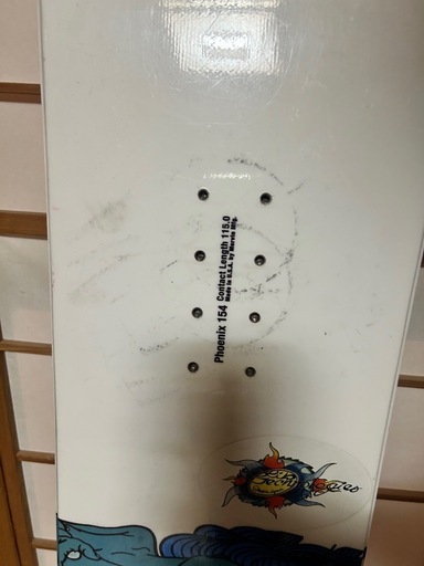 スノーボード　　フラット形状　154cm