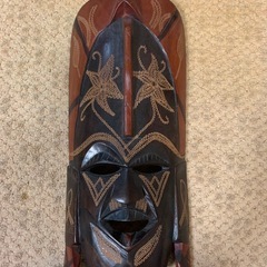 アジアン調　木彫りの飾りの画像