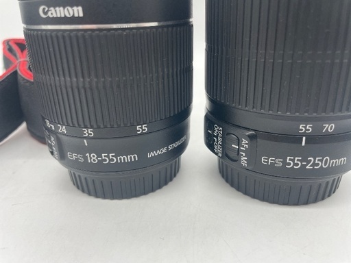 【トレファク足立扇店】ﾃﾞｼﾞﾀﾙ一眼ﾚﾌｶﾒﾗ Canon EOS Kiss X7i ﾚﾝｽﾞ3本ｾｯﾄ 充電器付