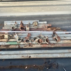 単管パイプ　13本　直交クランプ付の画像